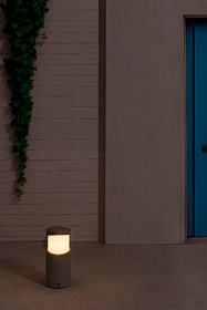 Лампа-маяк Post серый