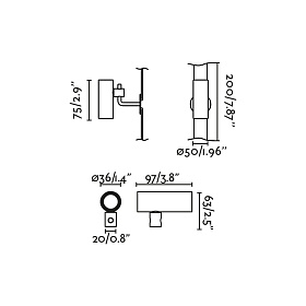 Ландшафтный светильник CLAP черный LED 6W 3000K 38° 24V