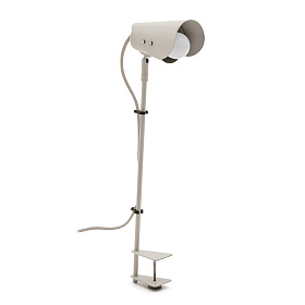 Настольная лампа Jula с зажимом из серого металла