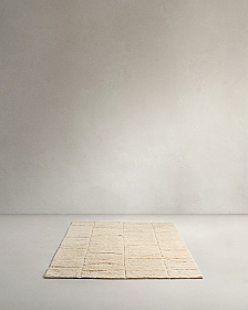 Nak Ковер шерстяной цвета экрю 160 x 230 см