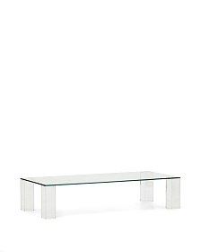 Журнальный столик Adularia из стекла прозрачного цвета 140 x 60