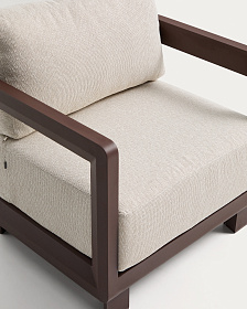 Уличное кресло Nerano из коричневого алюминия