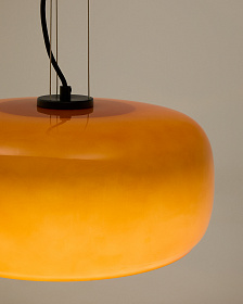 Подвесной светильник Reig из оранжевого стекла Ø 38 см