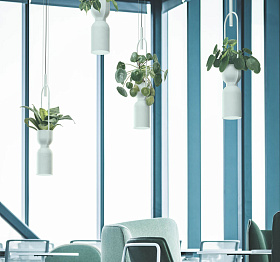 Подвесной светильник кашпо Oxygen белый