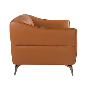 Кресло 5098/KF150-1P с кожаной обивкой капитоне