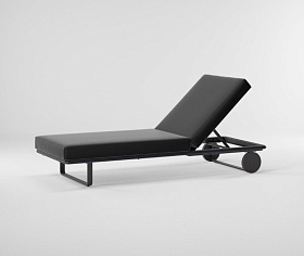 Шезлонг Bitta на колесиках ножки алюминий KS7000700