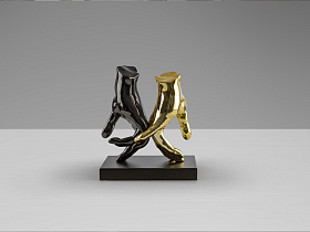 Manos Фигура серый/золотой