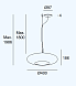 Подвесной светильник Plat Recessed 00-8406-05-15