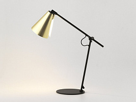 Настольная лампа Boa черный - латунь