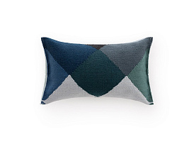 Подушка Diamond синий-зеленый
