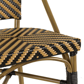 Садовый стул Abacus черно-бежевый