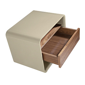Прикроватная тумбочка 7134/MB2202NS из ореха и лакированного МДФ