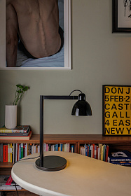 Venice Черная настольная лампа 1xE27