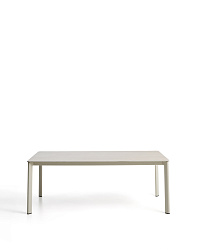 Уличный стол Anafi из спеченного камня и бежевого алюминия 180 x 90см