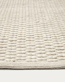 Mascarell Ковер из хлопка и полипропилена белого цвета 200 x 300 см