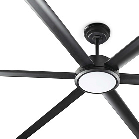 Потолочный вентилятор ROTTERDAM 30 XXL Ш3000MM черный 6P 32W LED 3000K