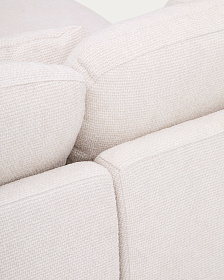 Laira 3-местный диван-кровать из шенилла с шезлонгом слева цвет экрю 246 см