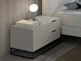 Тумба прикроватная CP1406-H лак Smoke RAL7023