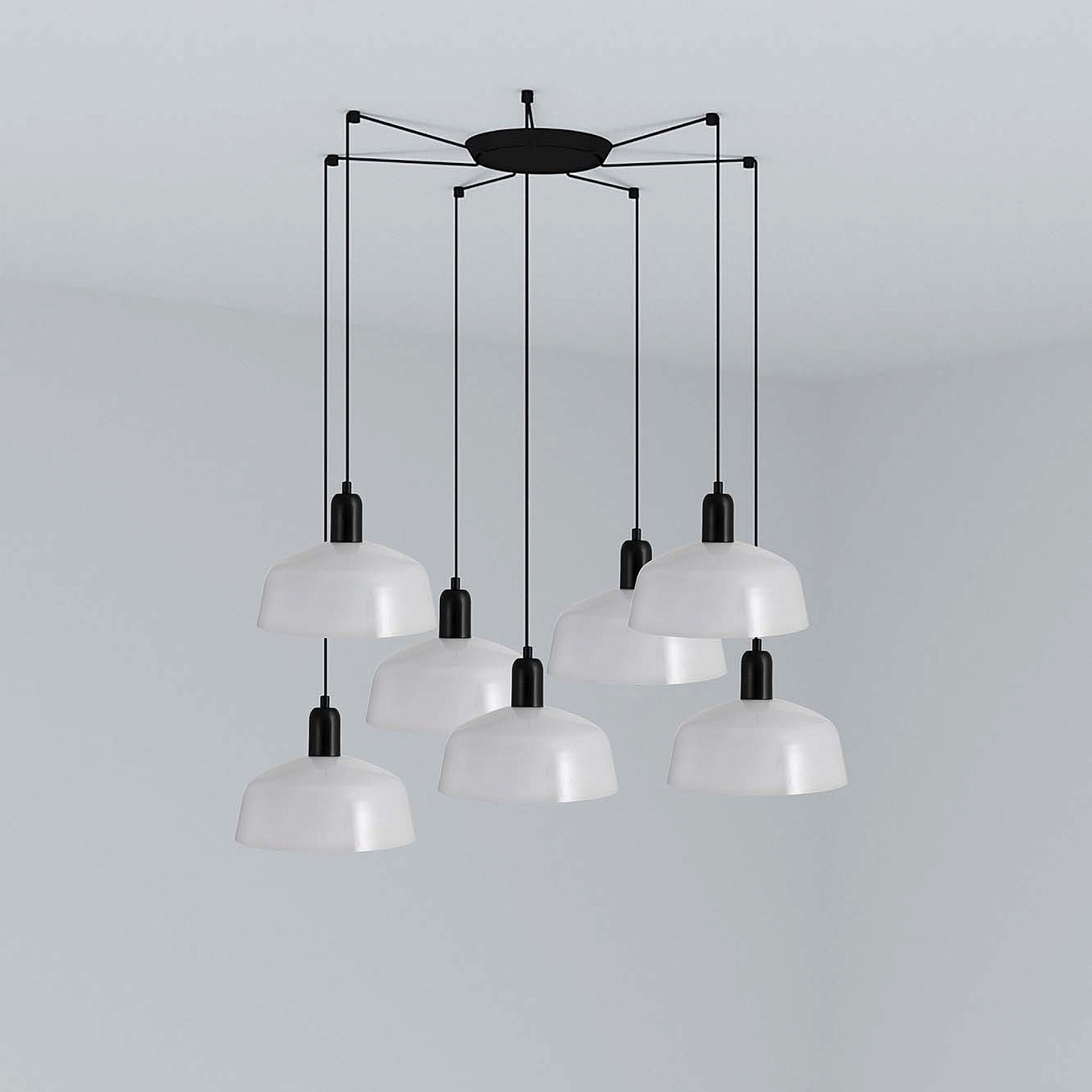 Подвесной светильник TATAWIN белый 7xE27