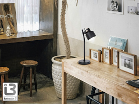 Erika Настольная лампа 1L черный-медный