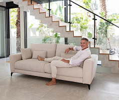 Диван Scala V+MM+V металлические ножки