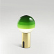 Настольный светильник Dipping Light Portable зеленый-матовая латунь