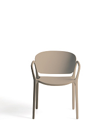 Уличный стул Ania бежевый пластиковый