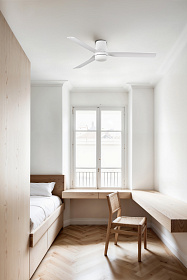 Потолочный вентилятор MINI PUNT TUB S Ш900mm белый 3 P белый 10W CCT