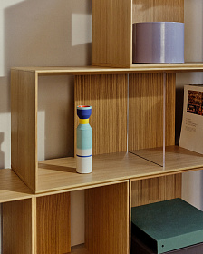 Litto набор из 9 модульных полок из шпона дуба 202 x 114 см