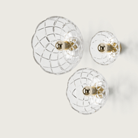 Бра Lotto Ø20 прозрачное стекло/хромированный металл