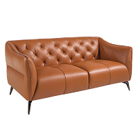 Двухместный диван 6168/KF150-2P с кожаной обивкой