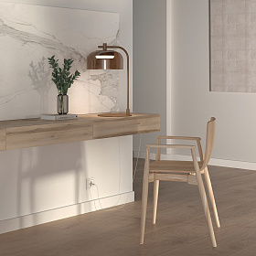 Настольная лампа Ipon золотой металл, коричнево-зеленый плафон