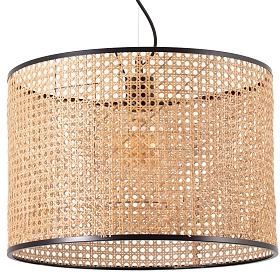 Подвесной светильник Mambo черный/из ротанга ø450 7L