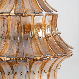 Подвесной светильник Lierna в винтажном стиле коричневый