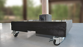 Зонт Icon антрацит - MANHATTAN 350x350 (с основанием и чехлом)