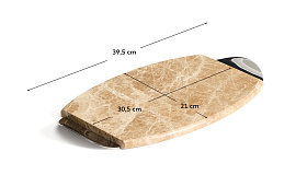 Сервировочная доска Adoma из мрамора и металла