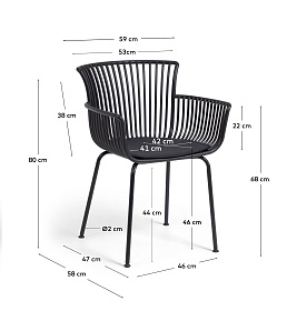 Садовый стул Surpika черный