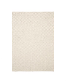 Ковер Mascarell из хлопка и полиэстера белого цвета 160 x 230 см