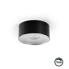 TEK Потолочный светильник 10W черный 40є 2700K CRI90 TRIAC