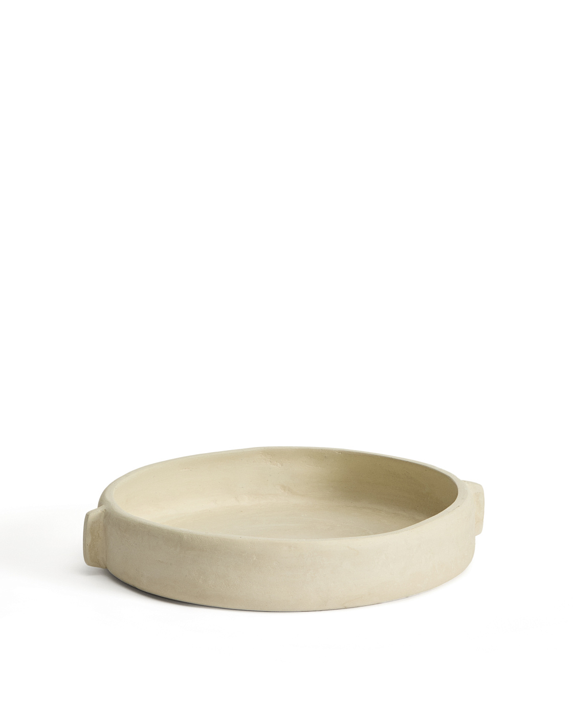 Кухонный поднос Mireni из папье-маше бежевый Ø 31 см