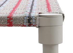 Индийская кровать GL Tartan синяя двойная