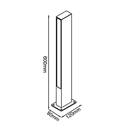 9158 Наземный уличный светильник LOTUS