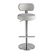 Поворотный барный стул 4230 из серой ткани