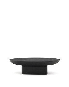 Ovak Журнальный столик из акации с чёрной отделкой 140 x 70 см