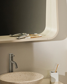 Зеркало Salaya в раме из бежевой ламинированной фанеры ясеня