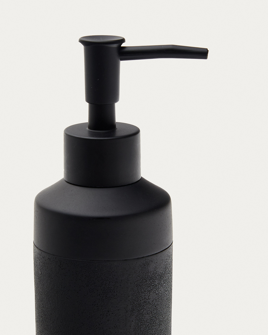 Sisel Дозатор для мыла из искусственного камня черного цвета