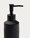 Sisel Дозатор для мыла из искусственного камня черного цвета