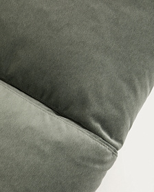 Трехместный диван Veliro из зеленого бархата, 240 см