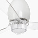 Потолочный вентилятор Mini Eterfan LED белый/прозрачный 128 см
