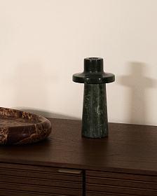 Подсвечник Zalvori из зеленого мрамора 18 см